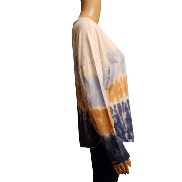 Madewell Delancy Dip Tie-Dye Long Sleeve Shirt Size M - Picture 4 of 11